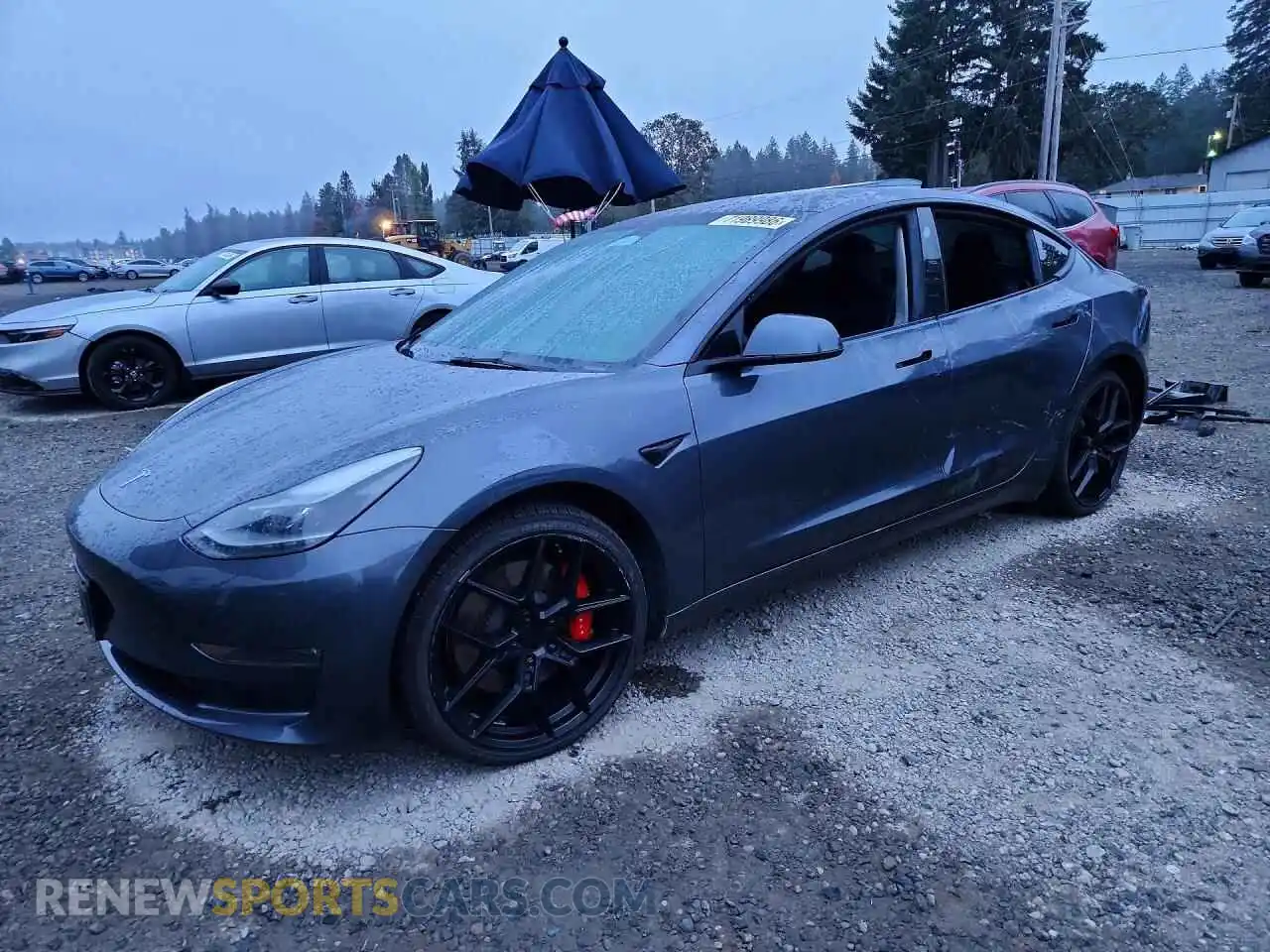 1 Photograph of a damaged car 5YJ3E1EC2PF670491 TESLA MODEL 3 2023