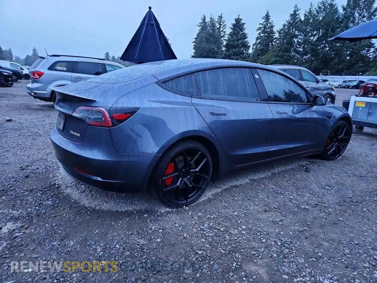3 Photograph of a damaged car 5YJ3E1EC2PF670491 TESLA MODEL 3 2023
