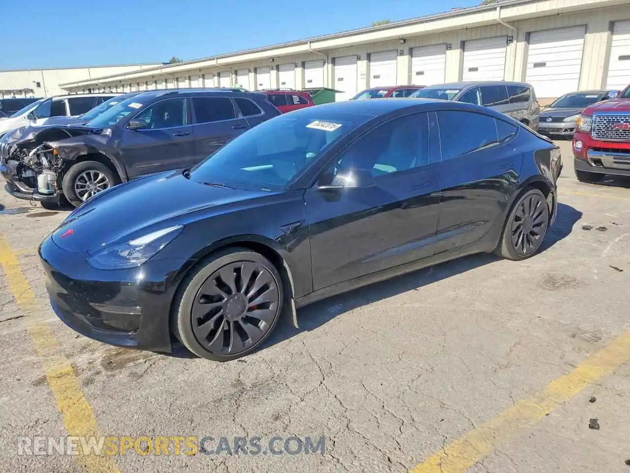 1 Photograph of a damaged car 5YJ3E1EC2PF671981 TESLA MODEL 3 2023
