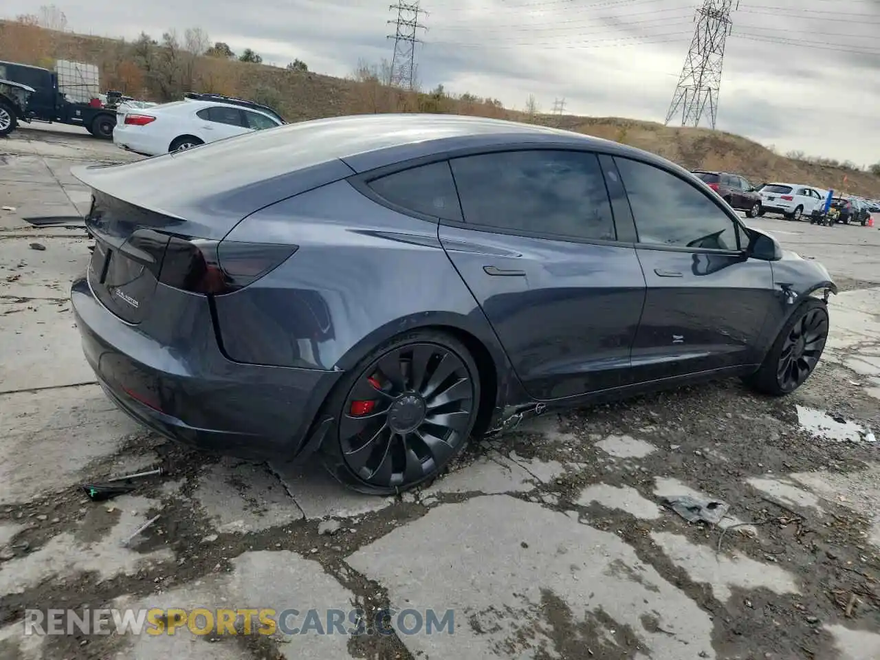 3 Photograph of a damaged car 5YJ3E1EC2PF711640 TESLA MODEL 3 2023