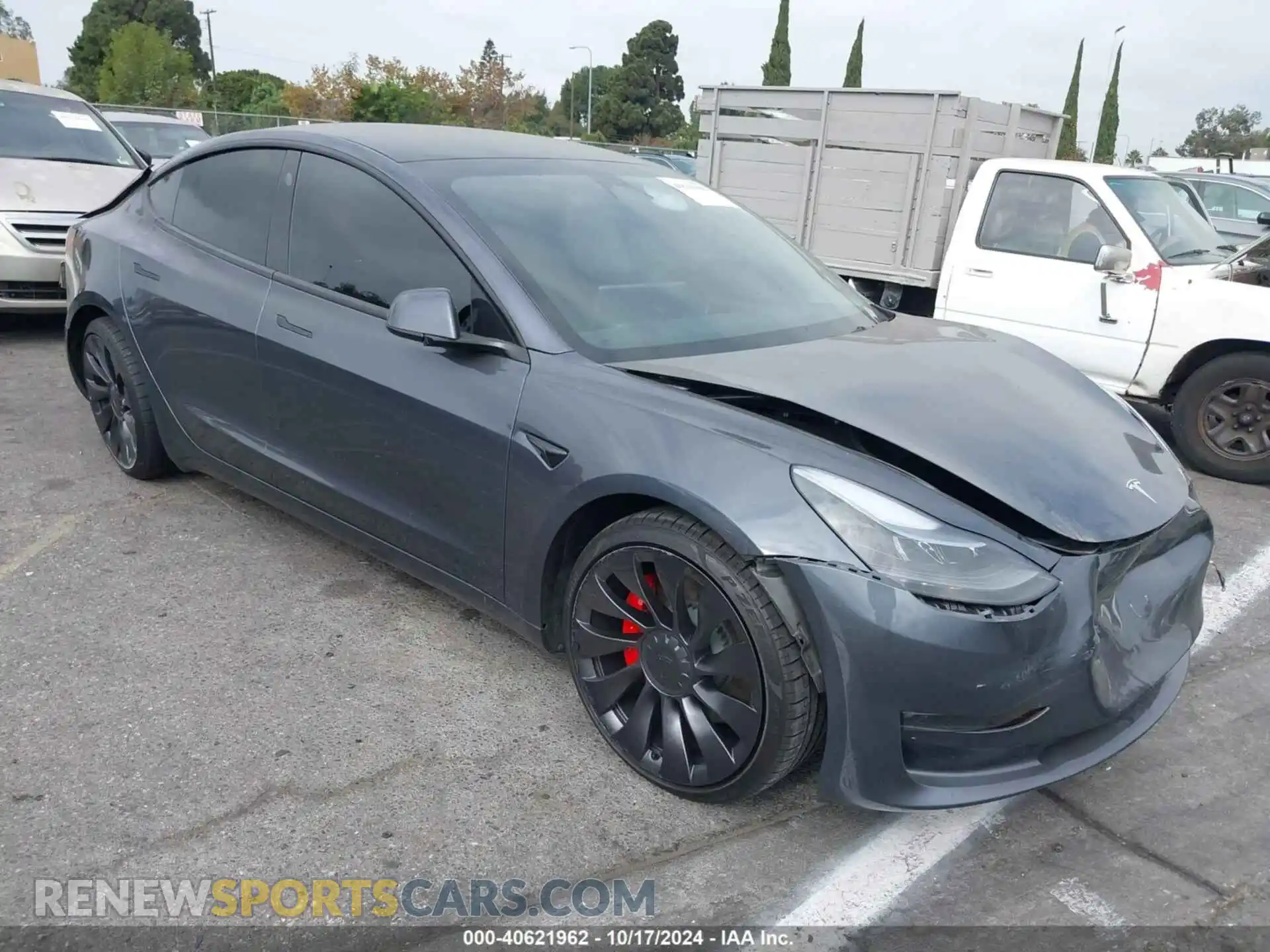 1 Photograph of a damaged car 5YJ3E1EC2PF712755 TESLA MODEL 3 2023