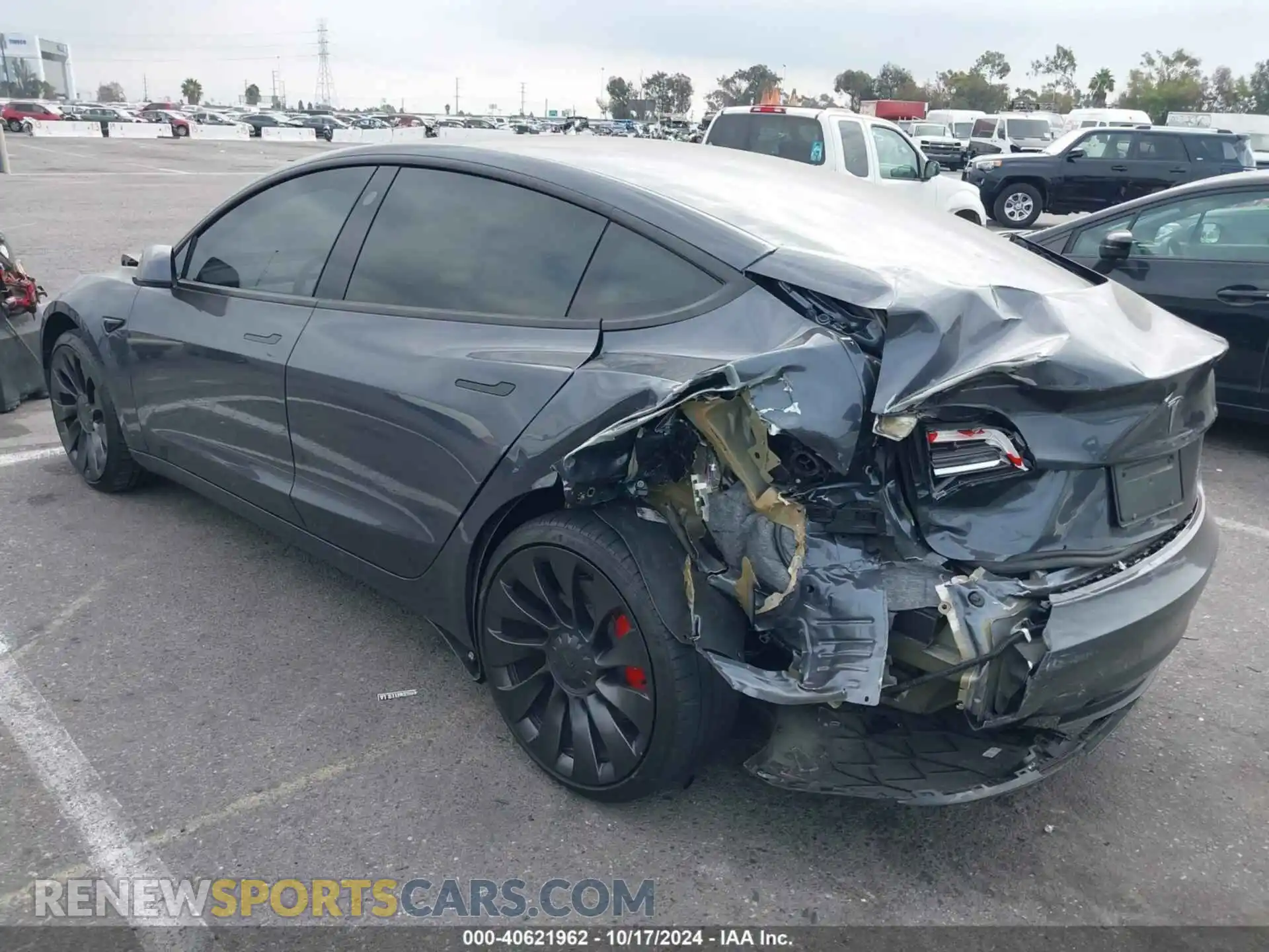 3 Photograph of a damaged car 5YJ3E1EC2PF712755 TESLA MODEL 3 2023