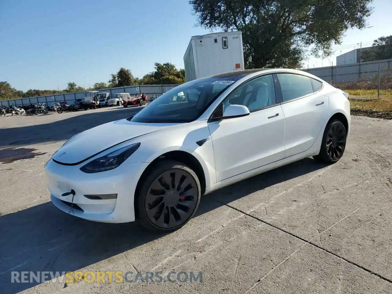 1 Photograph of a damaged car 5YJ3E1EC3PF491506 TESLA MODEL 3 2023