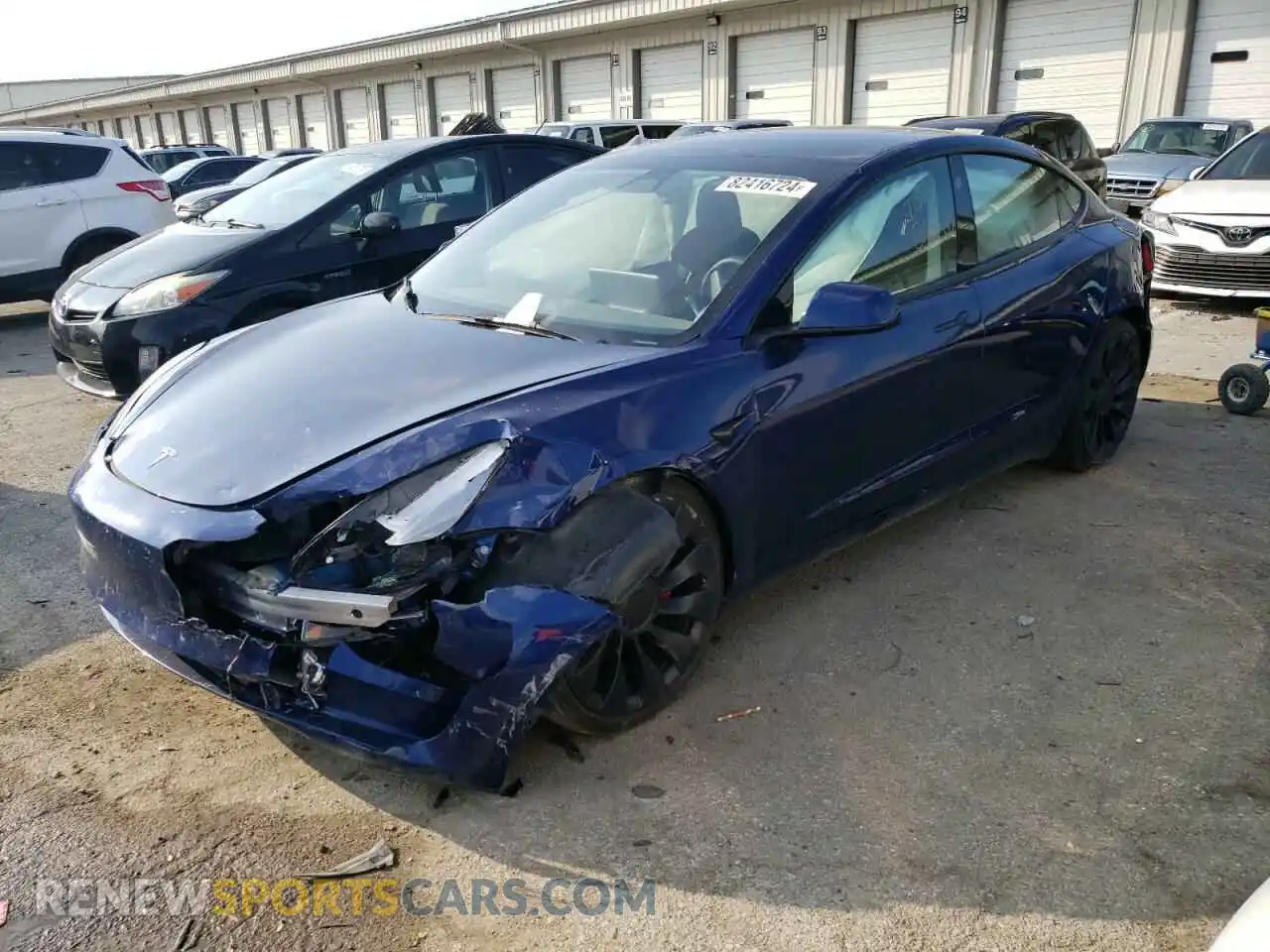 1 Photograph of a damaged car 5YJ3E1EC3PF497967 TESLA MODEL 3 2023