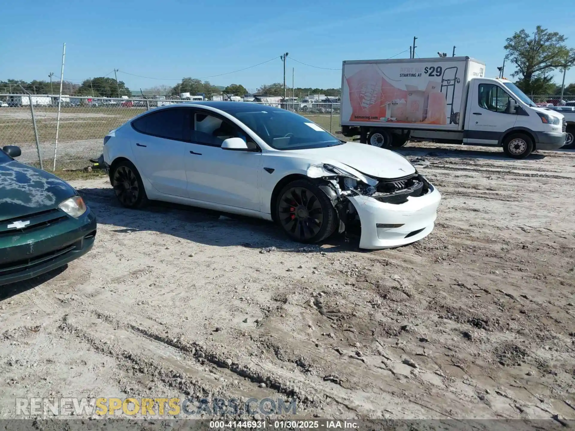 1 Photograph of a damaged car 5YJ3E1EC3PF503833 TESLA MODEL 3 2023
