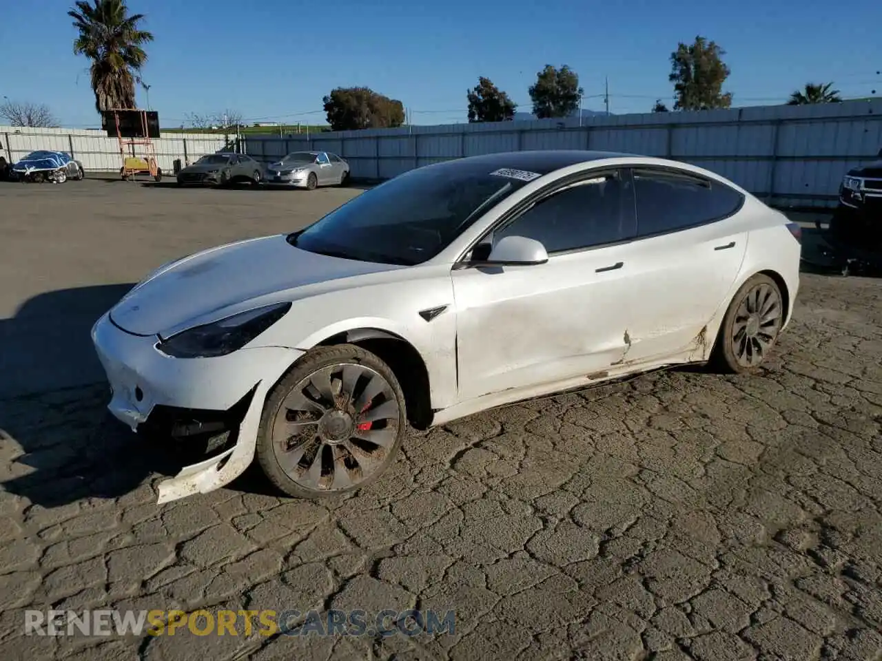 1 Photograph of a damaged car 5YJ3E1EC3PF556807 TESLA MODEL 3 2023