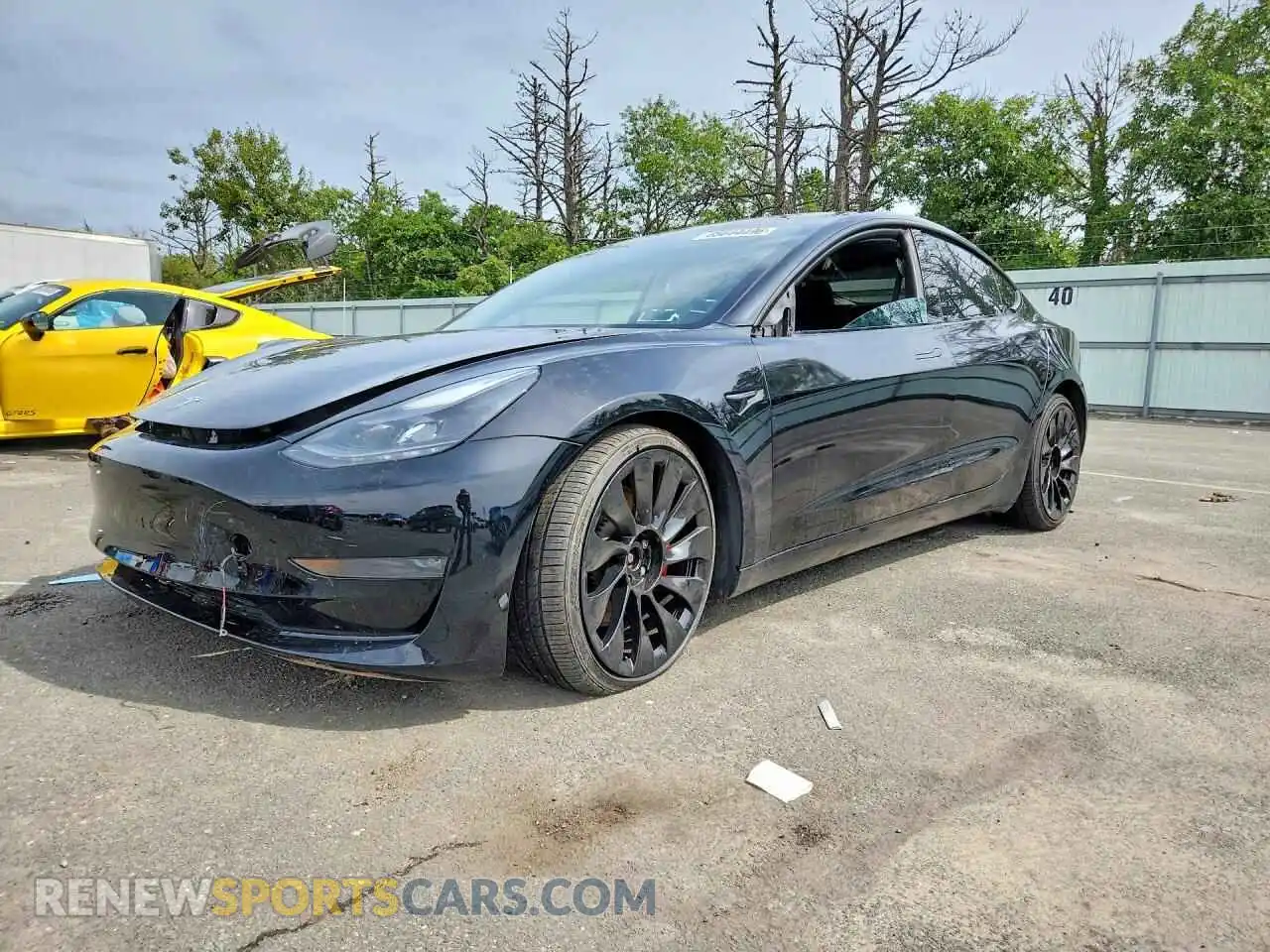 1 Photograph of a damaged car 5YJ3E1EC3PF564597 TESLA MODEL 3 2023