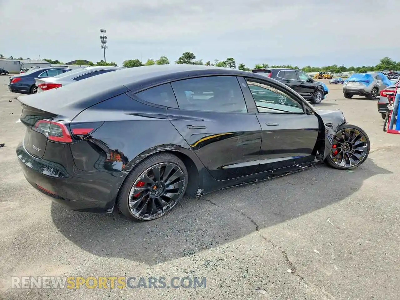 3 Photograph of a damaged car 5YJ3E1EC3PF564597 TESLA MODEL 3 2023