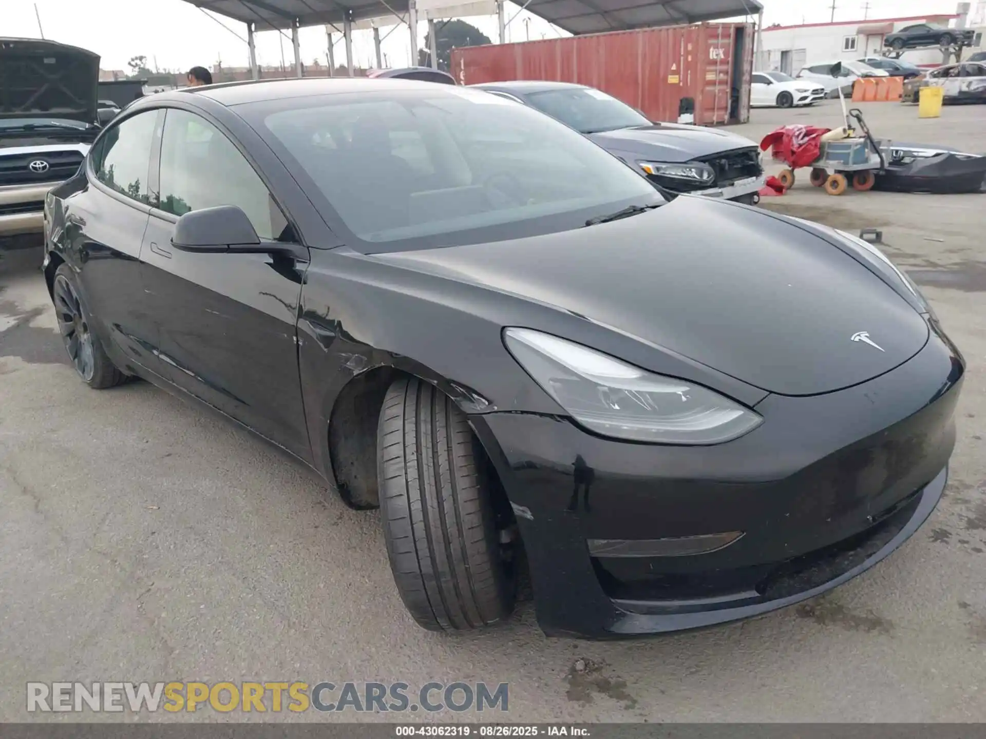 1 Photograph of a damaged car 5YJ3E1EC3PF600739 TESLA MODEL 3 2023