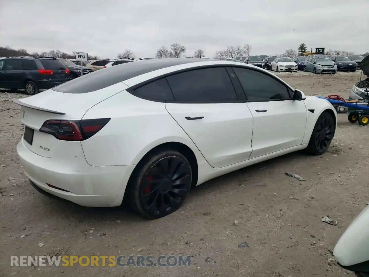 3 Photograph of a damaged car 5YJ3E1EC3PF608355 TESLA MODEL 3 2023
