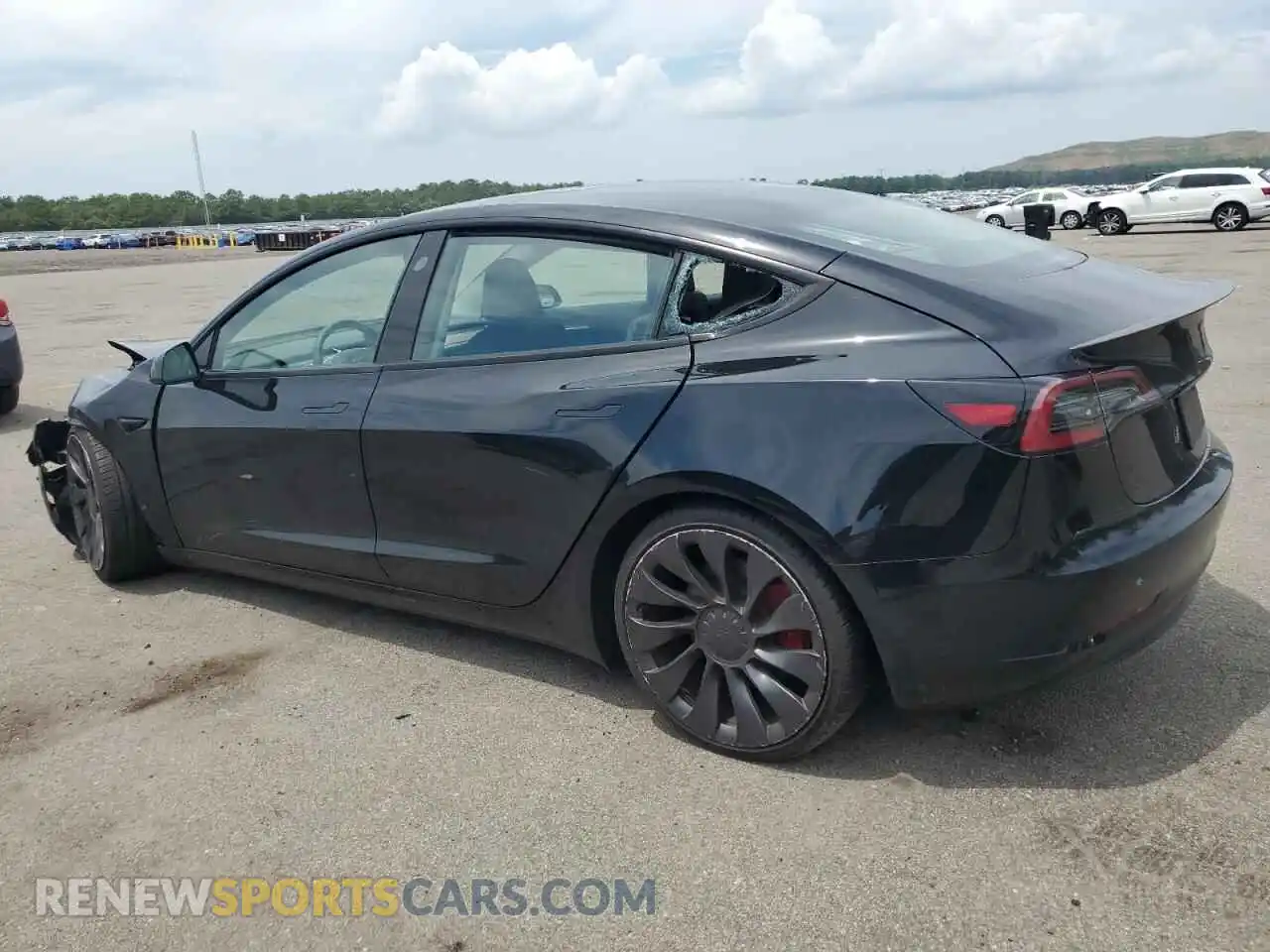 2 Photograph of a damaged car 5YJ3E1EC3PF628122 TESLA MODEL 3 2023