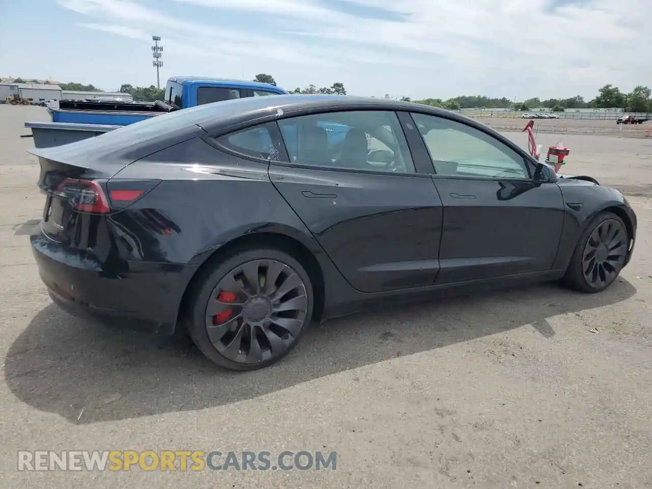 3 Photograph of a damaged car 5YJ3E1EC3PF628122 TESLA MODEL 3 2023