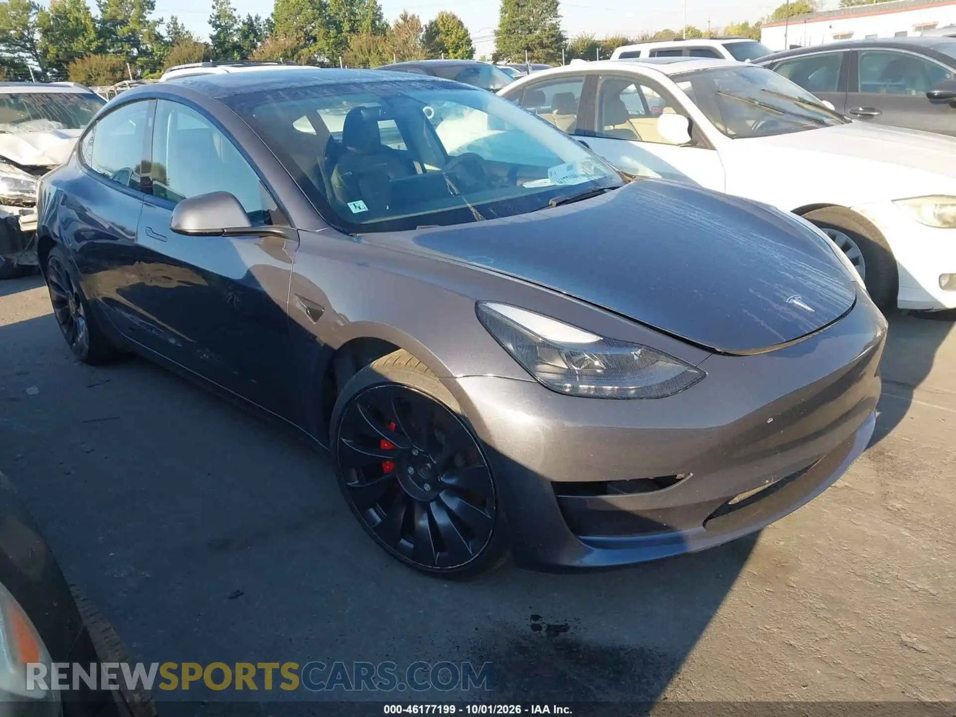 1 Photograph of a damaged car 5YJ3E1EC3PF636754 TESLA MODEL 3 2023