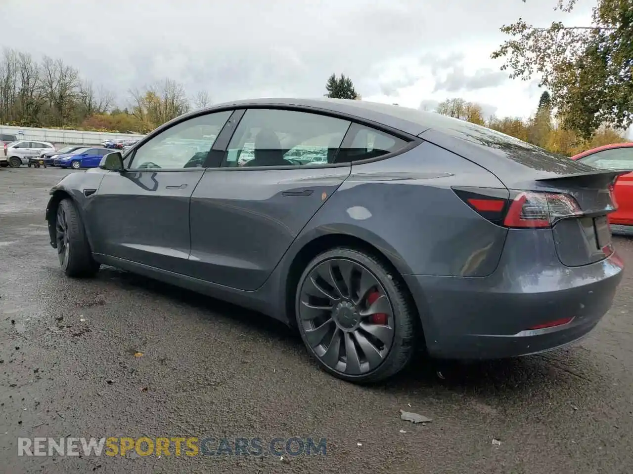 2 Photograph of a damaged car 5YJ3E1EC3PF671875 TESLA MODEL 3 2023