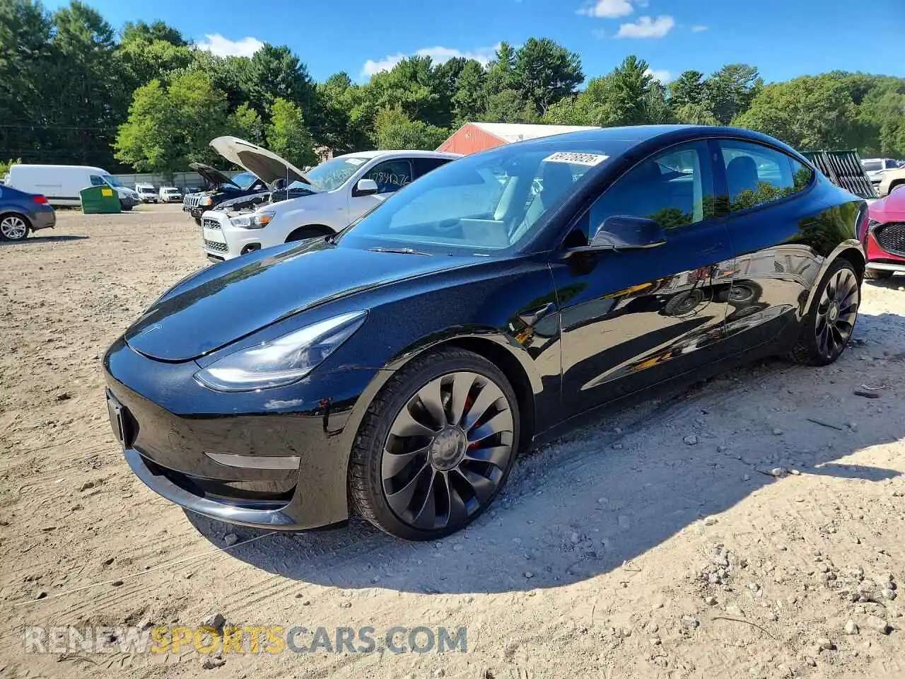 1 Photograph of a damaged car 5YJ3E1EC3PF680382 TESLA MODEL 3 2023