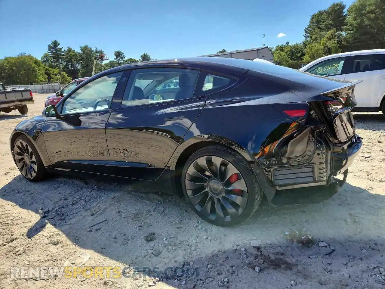 2 Photograph of a damaged car 5YJ3E1EC3PF680382 TESLA MODEL 3 2023