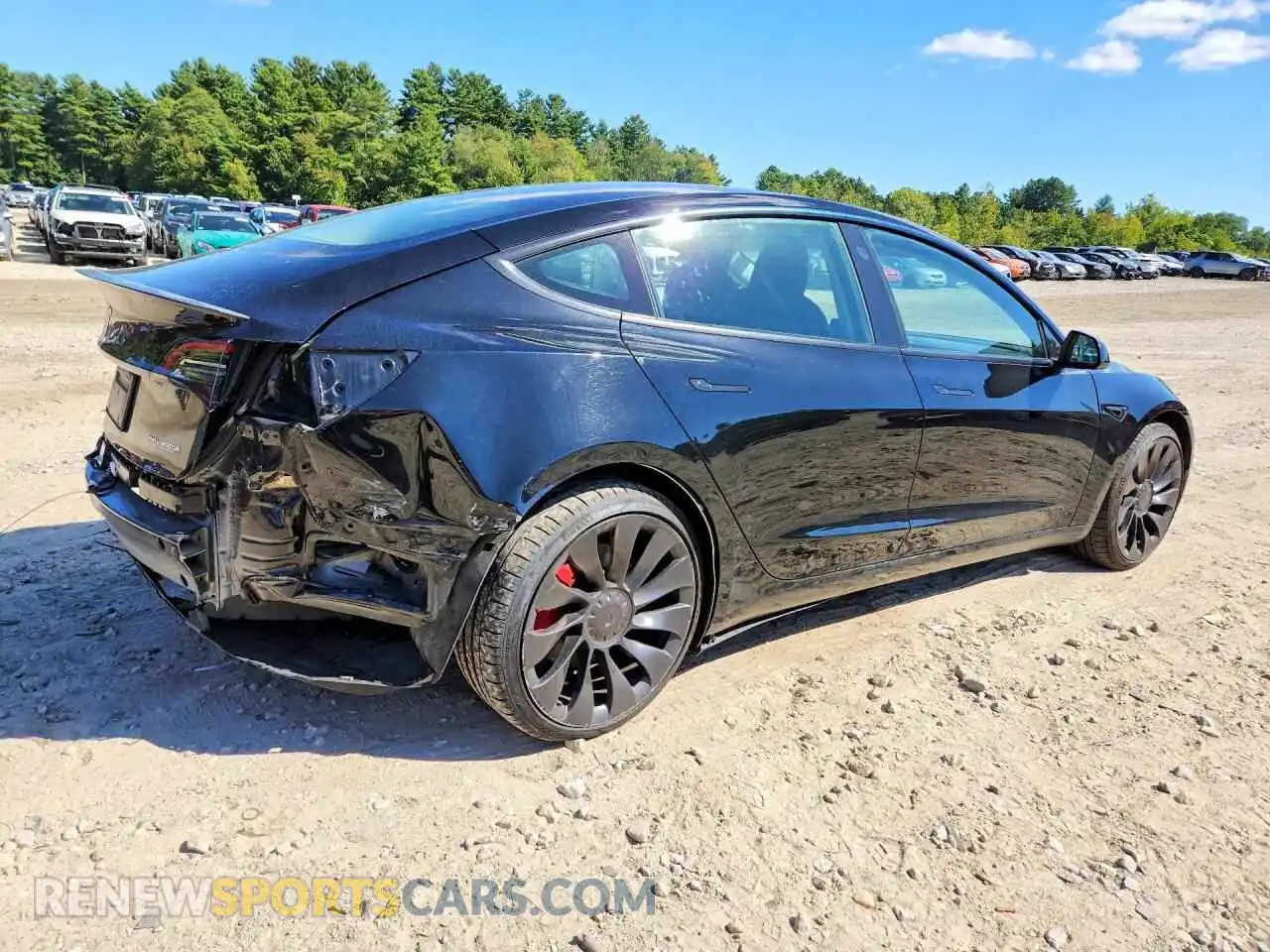 3 Photograph of a damaged car 5YJ3E1EC3PF680382 TESLA MODEL 3 2023