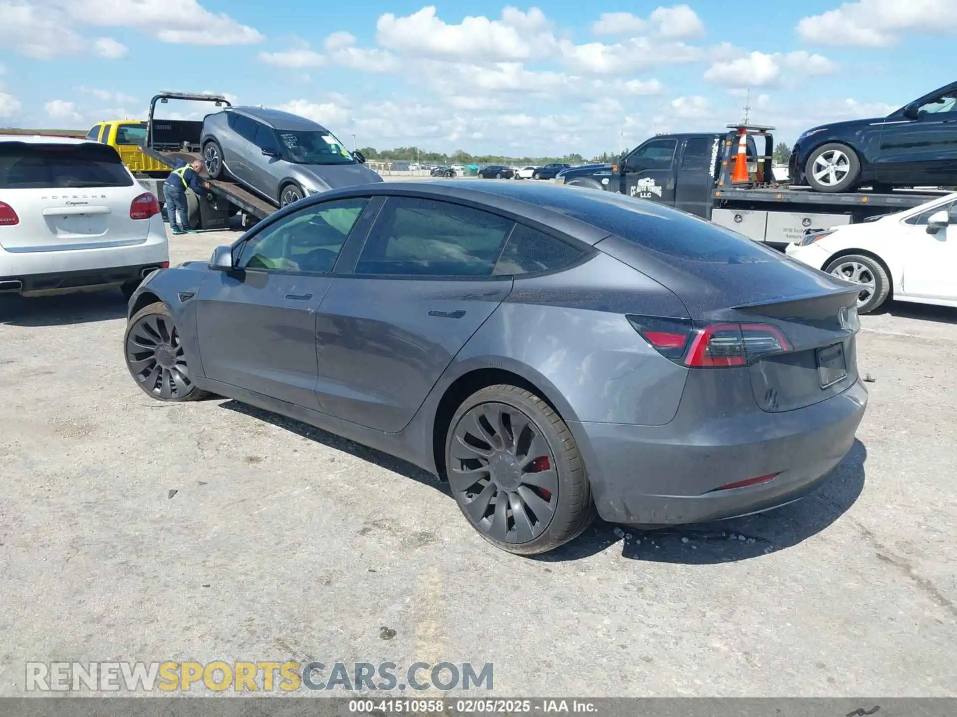 3 Photograph of a damaged car 5YJ3E1EC3PF696730 TESLA MODEL 3 2023