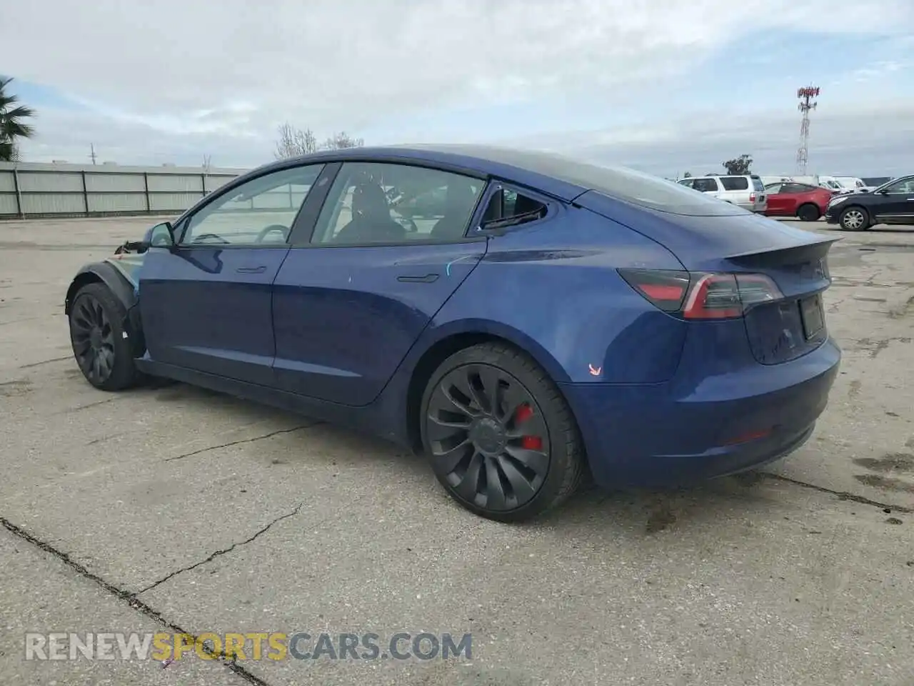 2 Photograph of a damaged car 5YJ3E1EC3PF704034 TESLA MODEL 3 2023