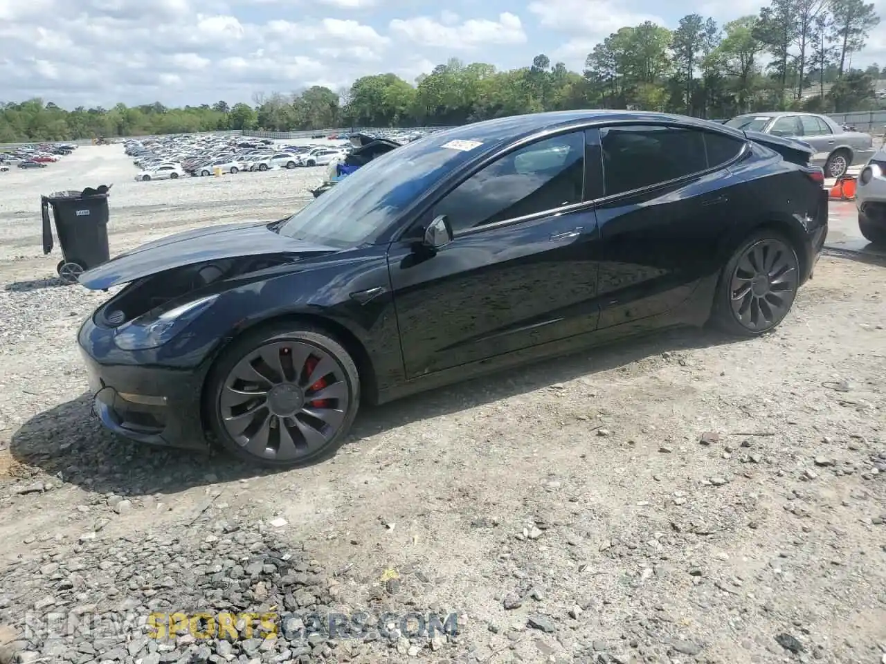 1 Photograph of a damaged car 5YJ3E1EC3PF704244 TESLA MODEL 3 2023