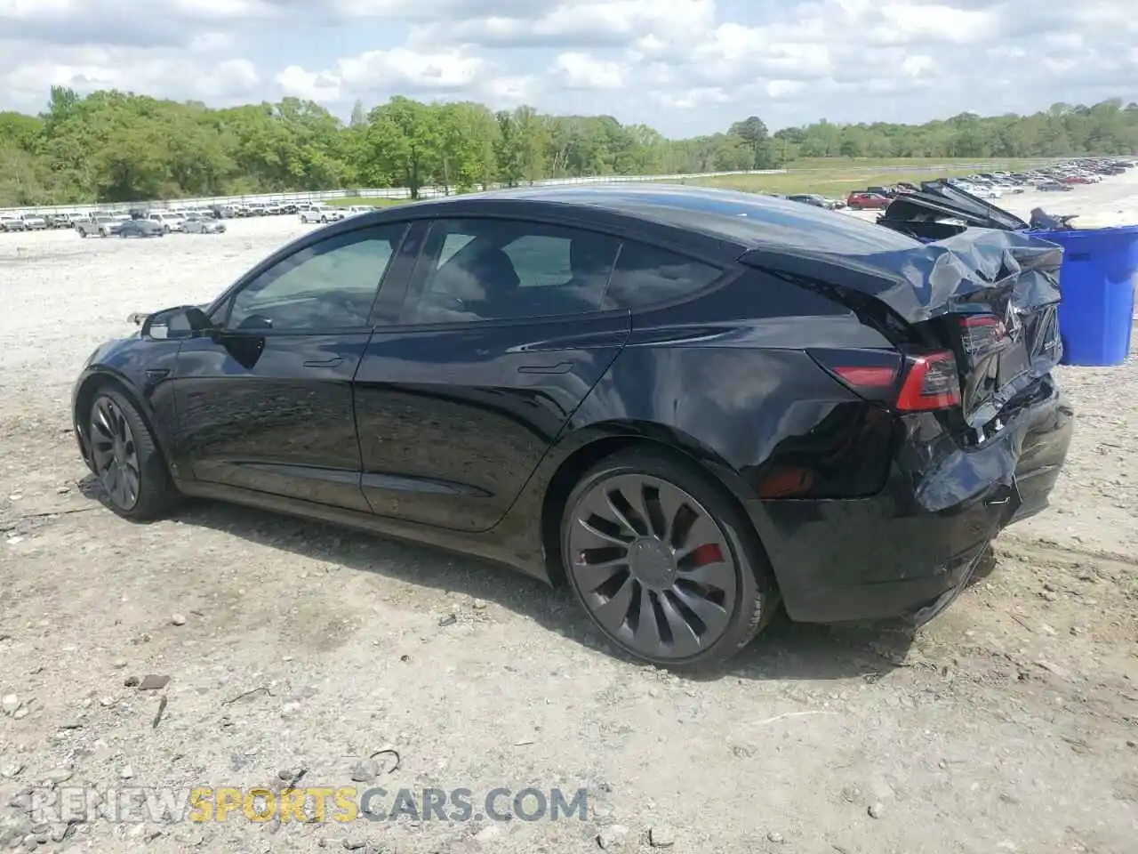2 Photograph of a damaged car 5YJ3E1EC3PF704244 TESLA MODEL 3 2023