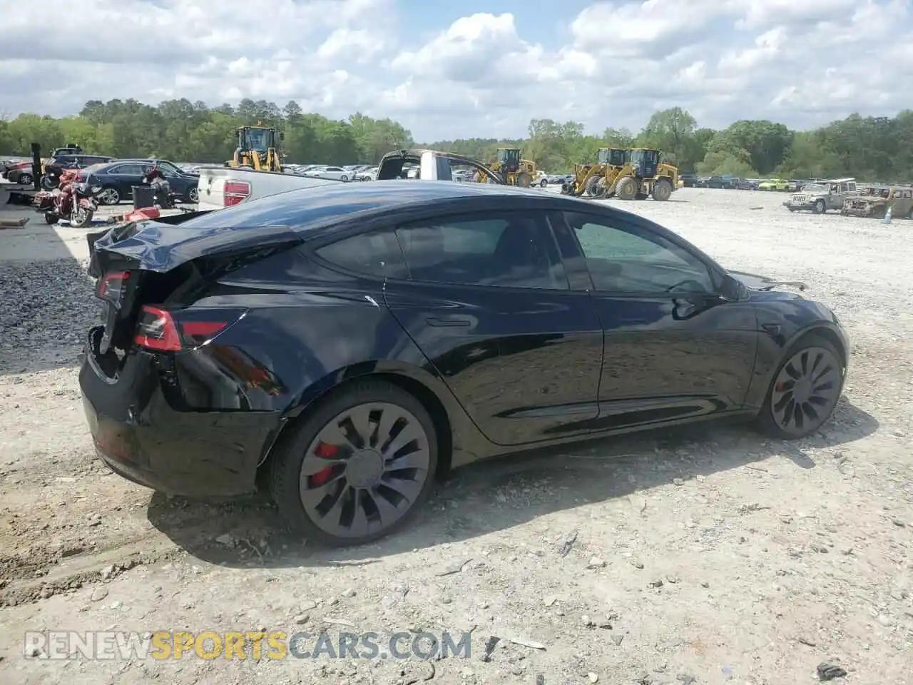3 Photograph of a damaged car 5YJ3E1EC3PF704244 TESLA MODEL 3 2023