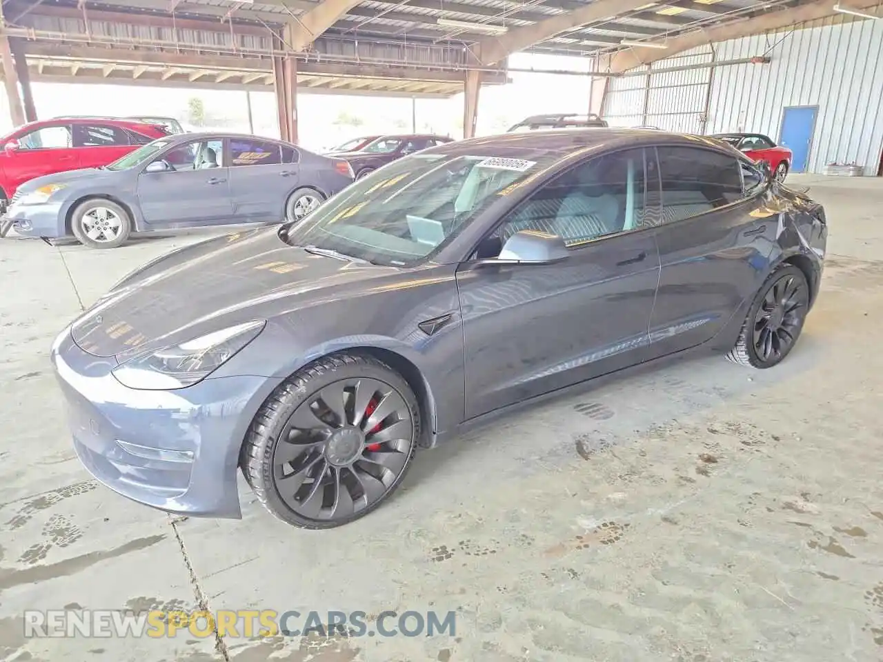 1 Photograph of a damaged car 5YJ3E1EC4PF382763 TESLA MODEL 3 2023