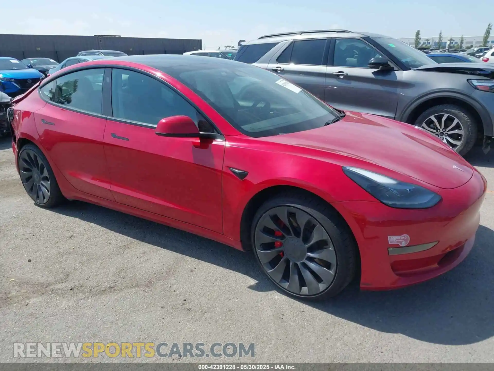 1 Photograph of a damaged car 5YJ3E1EC4PF393777 TESLA MODEL 3 2023