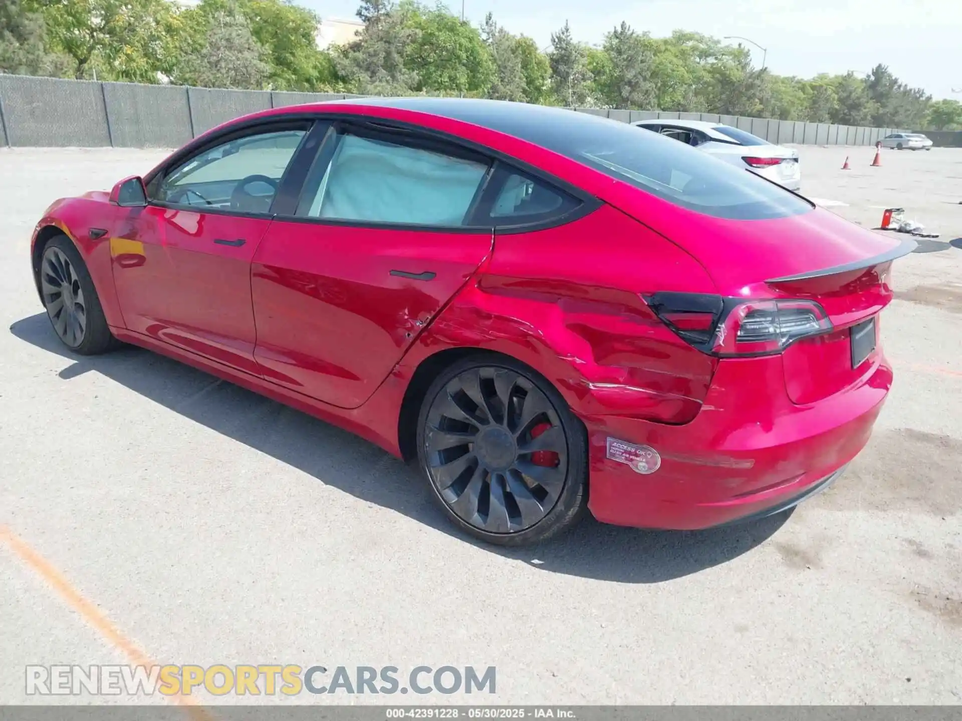 3 Photograph of a damaged car 5YJ3E1EC4PF393777 TESLA MODEL 3 2023