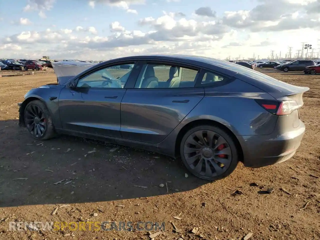 2 Photograph of a damaged car 5YJ3E1EC4PF399000 TESLA MODEL 3 2023