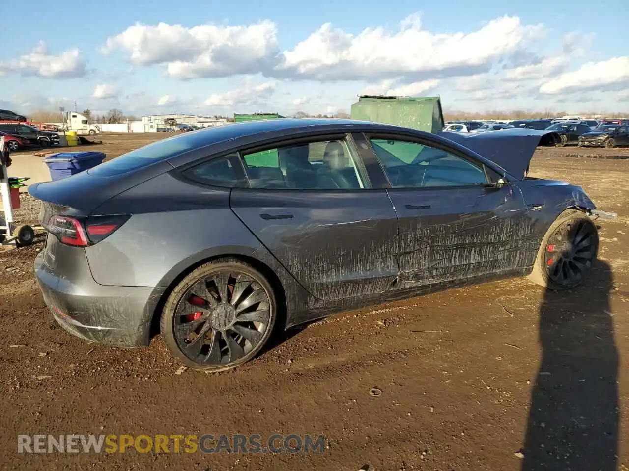 3 Photograph of a damaged car 5YJ3E1EC4PF399000 TESLA MODEL 3 2023