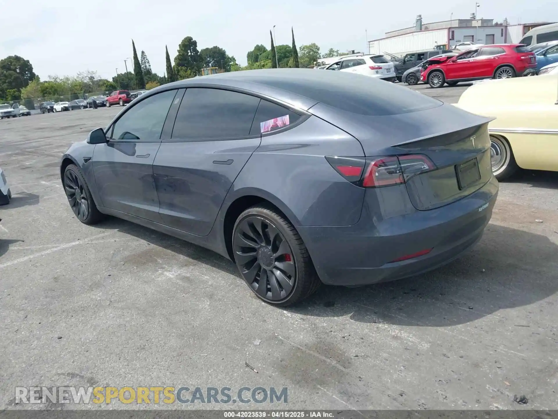 3 Photograph of a damaged car 5YJ3E1EC4PF470664 TESLA MODEL 3 2023