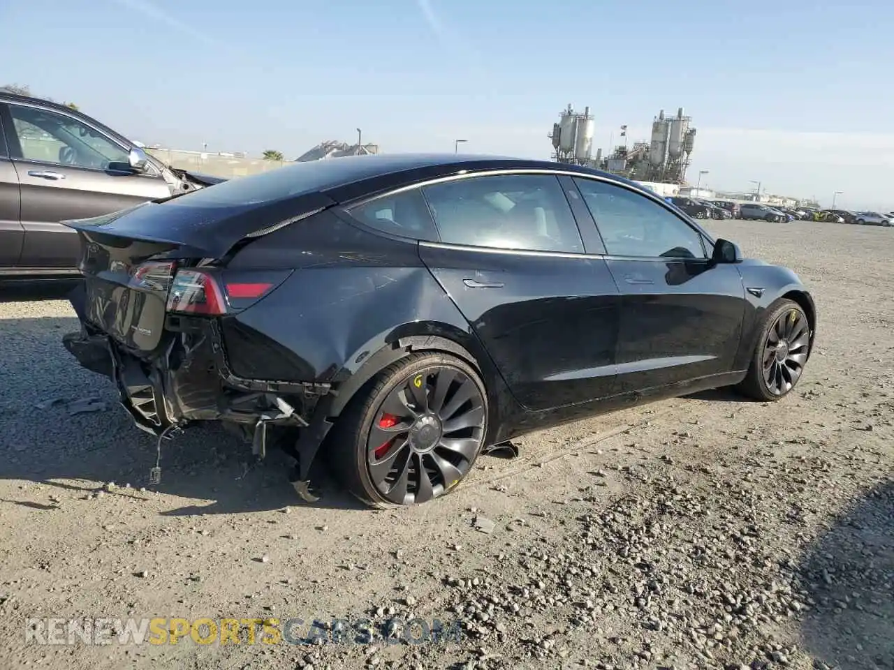 3 Photograph of a damaged car 5YJ3E1EC4PF516199 TESLA MODEL 3 2023