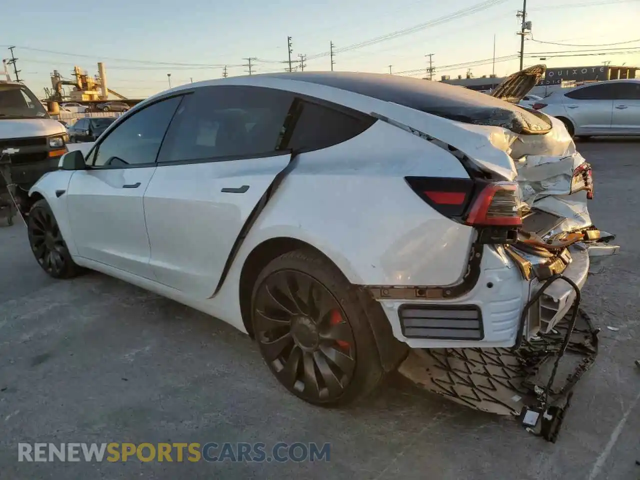 2 Photograph of a damaged car 5YJ3E1EC4PF518549 TESLA MODEL 3 2023