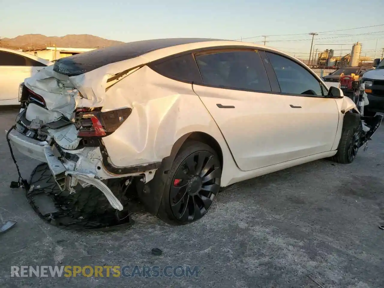 3 Photograph of a damaged car 5YJ3E1EC4PF518549 TESLA MODEL 3 2023
