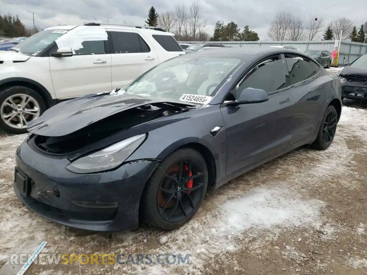1 Photograph of a damaged car 5YJ3E1EC4PF560607 TESLA MODEL 3 2023