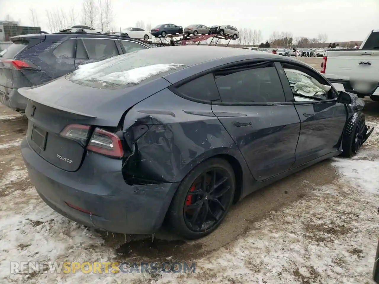 3 Photograph of a damaged car 5YJ3E1EC4PF560607 TESLA MODEL 3 2023