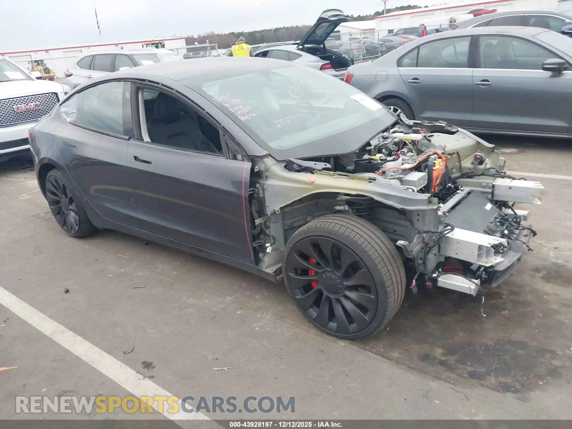 1 Photograph of a damaged car 5YJ3E1EC4PF589508 TESLA MODEL 3 2023