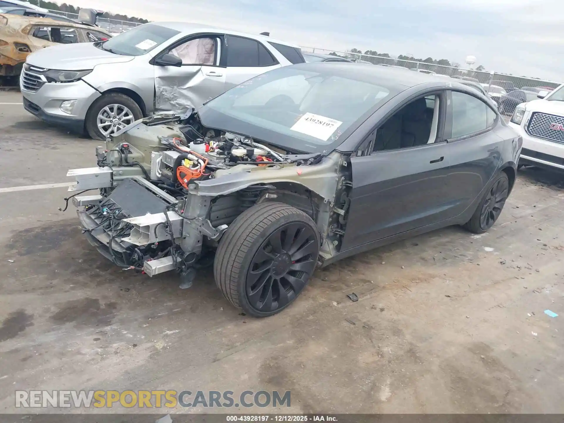 2 Photograph of a damaged car 5YJ3E1EC4PF589508 TESLA MODEL 3 2023