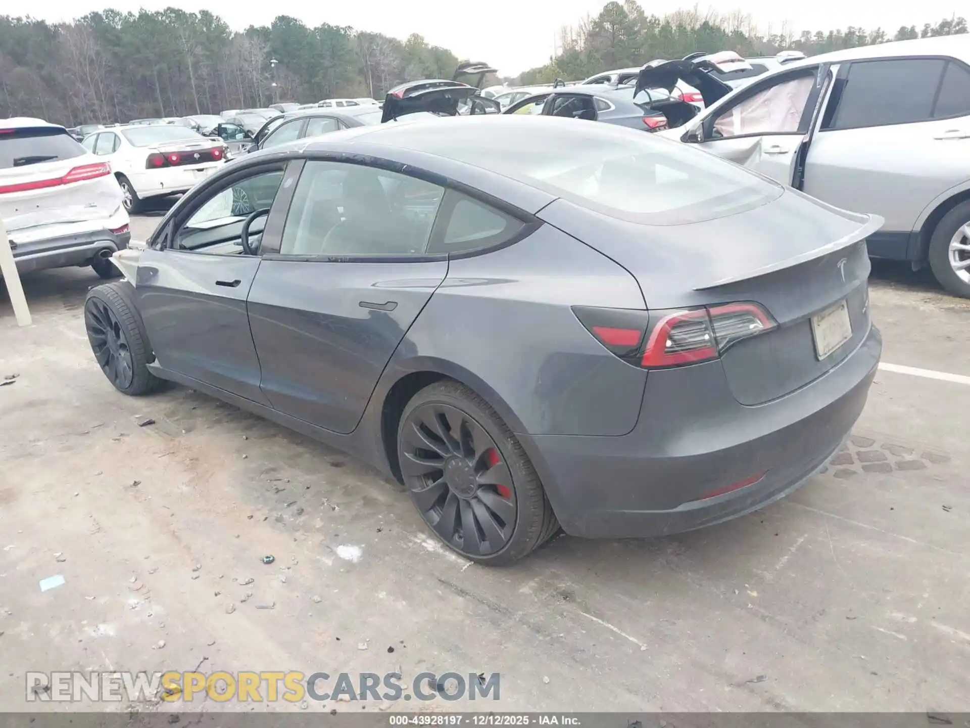 3 Photograph of a damaged car 5YJ3E1EC4PF589508 TESLA MODEL 3 2023