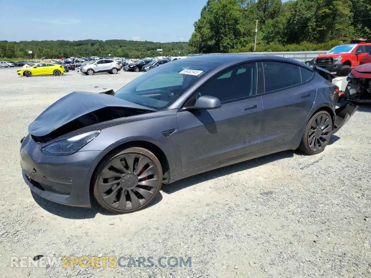 1 Photograph of a damaged car 5YJ3E1EC4PF619218 TESLA MODEL 3 2023