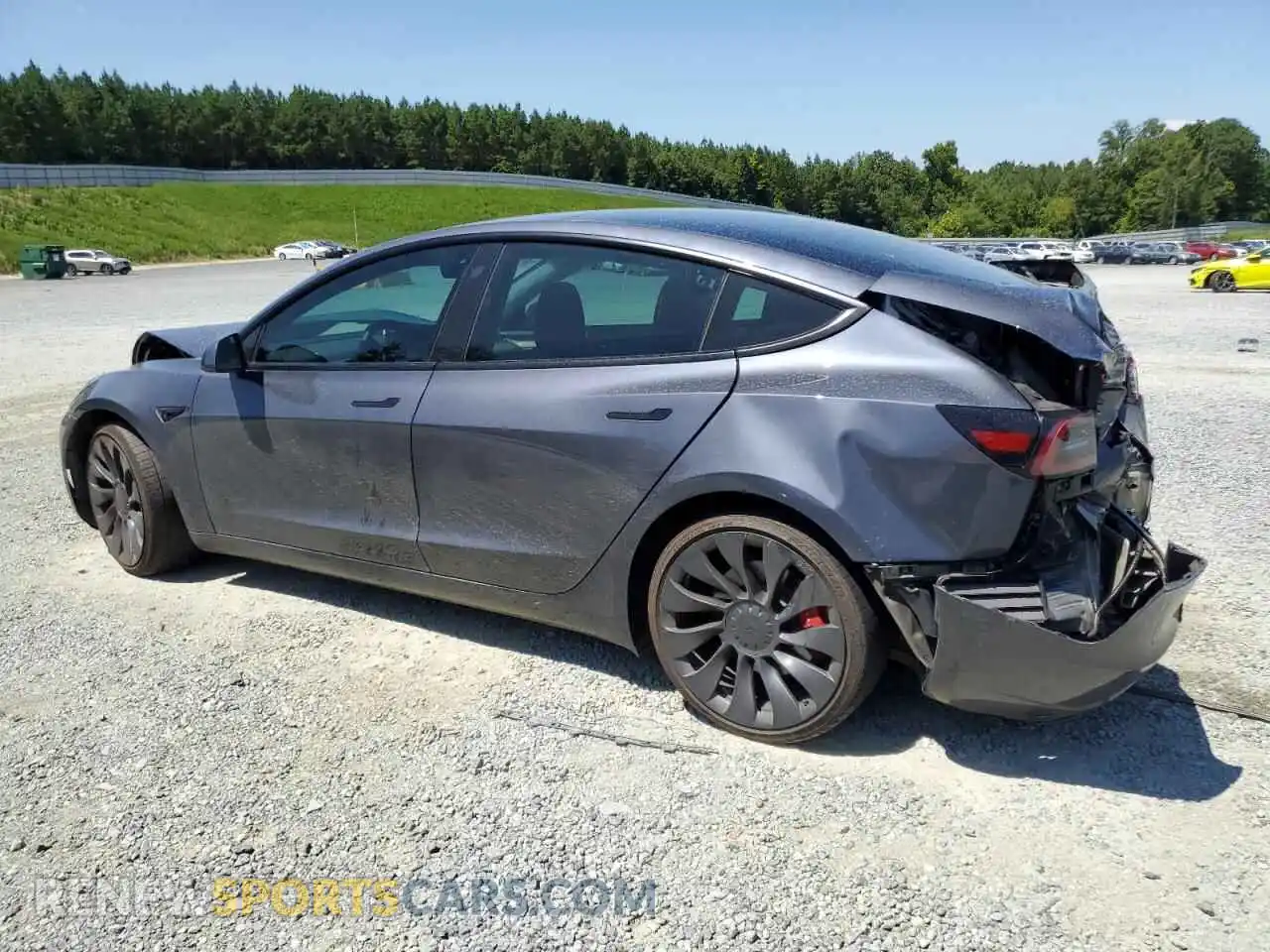 2 Photograph of a damaged car 5YJ3E1EC4PF619218 TESLA MODEL 3 2023