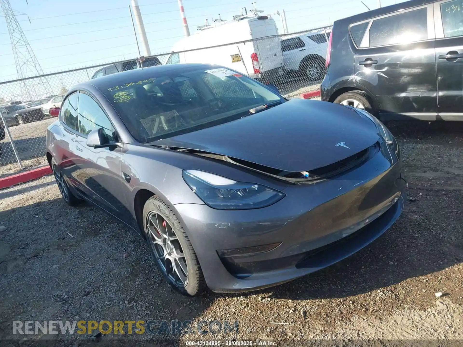 1 Photograph of a damaged car 5YJ3E1EC4PF675482 TESLA MODEL 3 2023