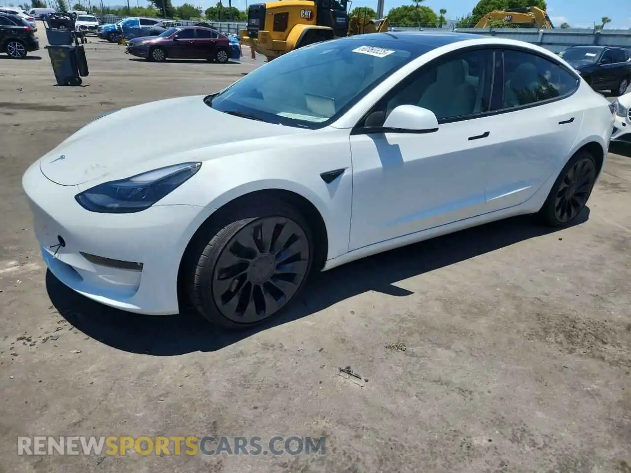 1 Photograph of a damaged car 5YJ3E1EC4PF697529 TESLA MODEL 3 2023