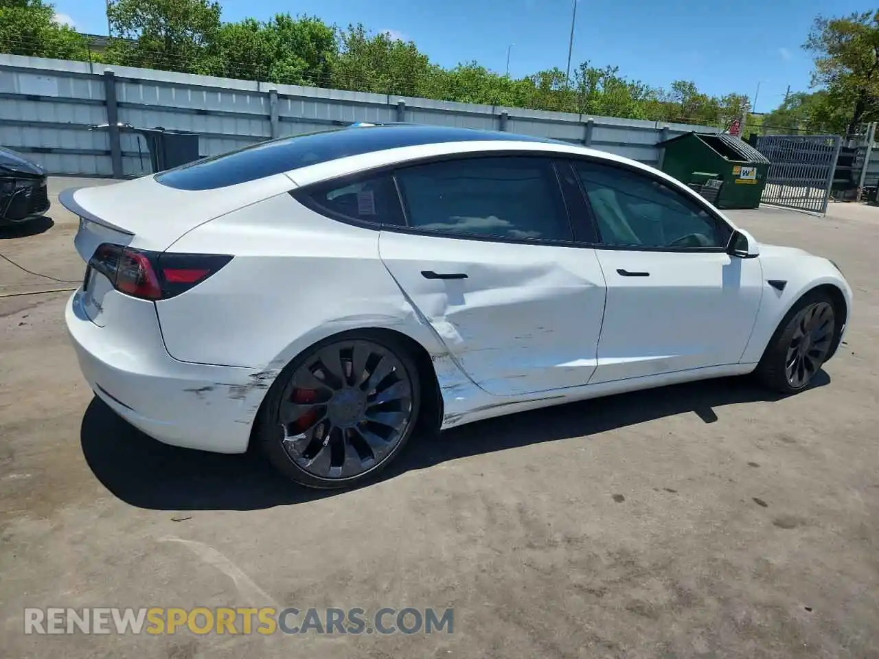 3 Photograph of a damaged car 5YJ3E1EC4PF697529 TESLA MODEL 3 2023