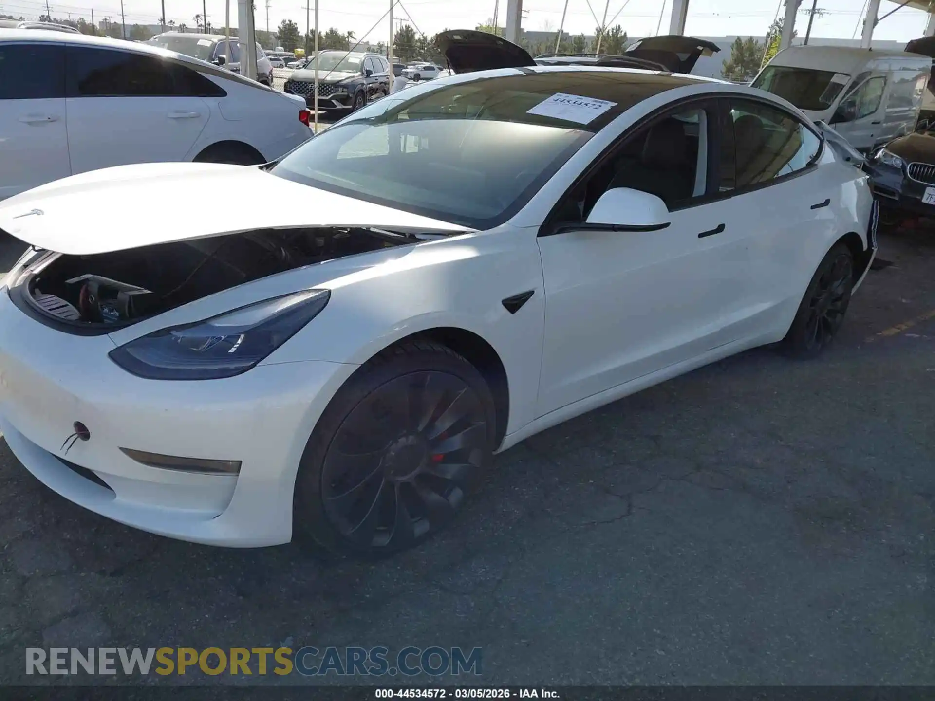2 Photograph of a damaged car 5YJ3E1EC5PF413227 TESLA MODEL 3 2023