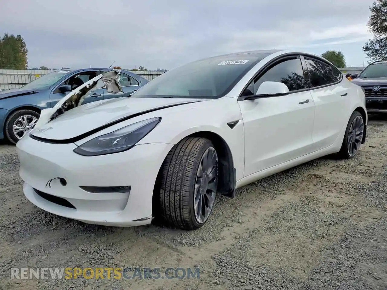 1 Photograph of a damaged car 5YJ3E1EC5PF419142 TESLA MODEL 3 2023