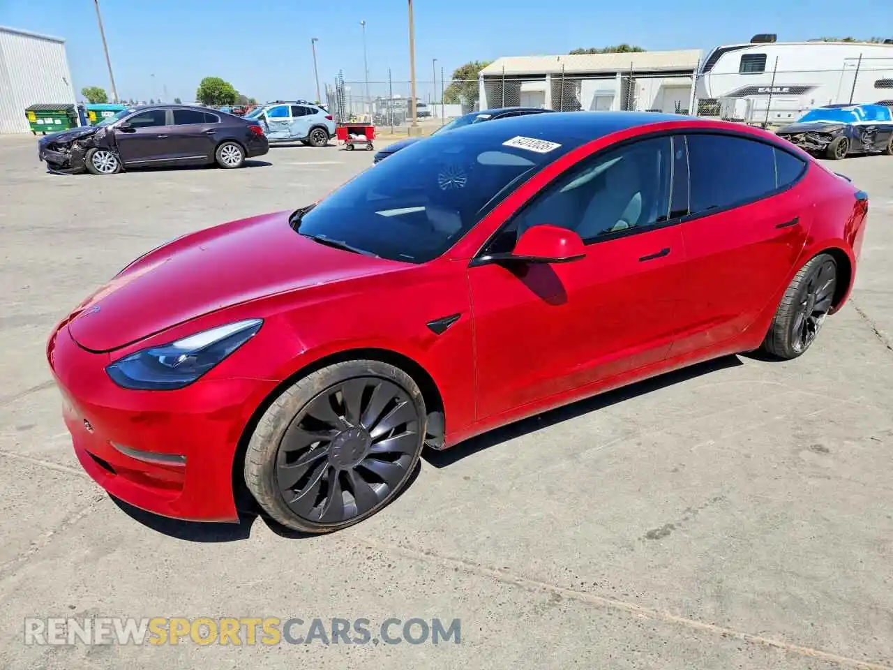 1 Photograph of a damaged car 5YJ3E1EC5PF461178 TESLA MODEL 3 2023