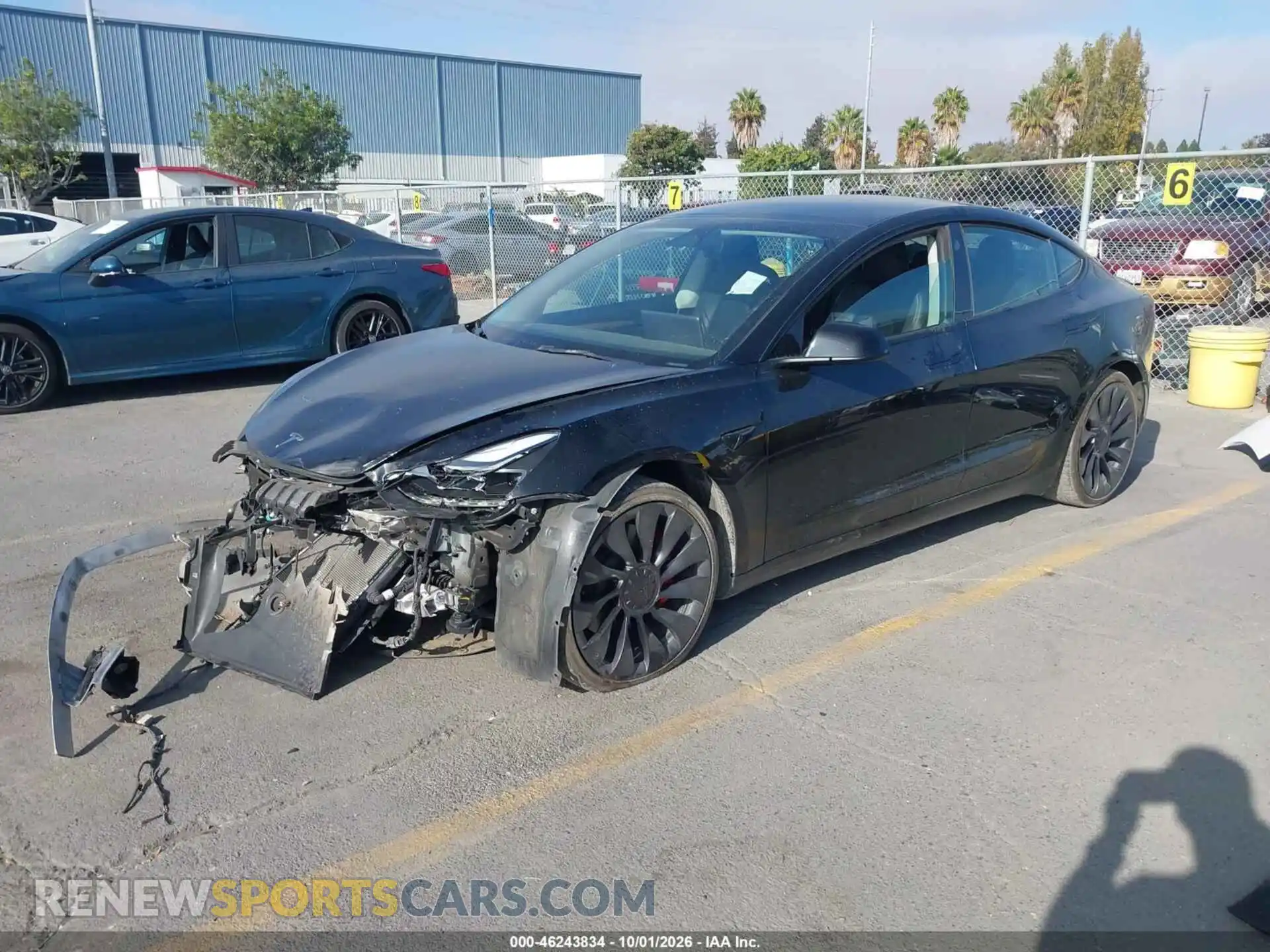 2 Photograph of a damaged car 5YJ3E1EC5PF467613 TESLA MODEL 3 2023