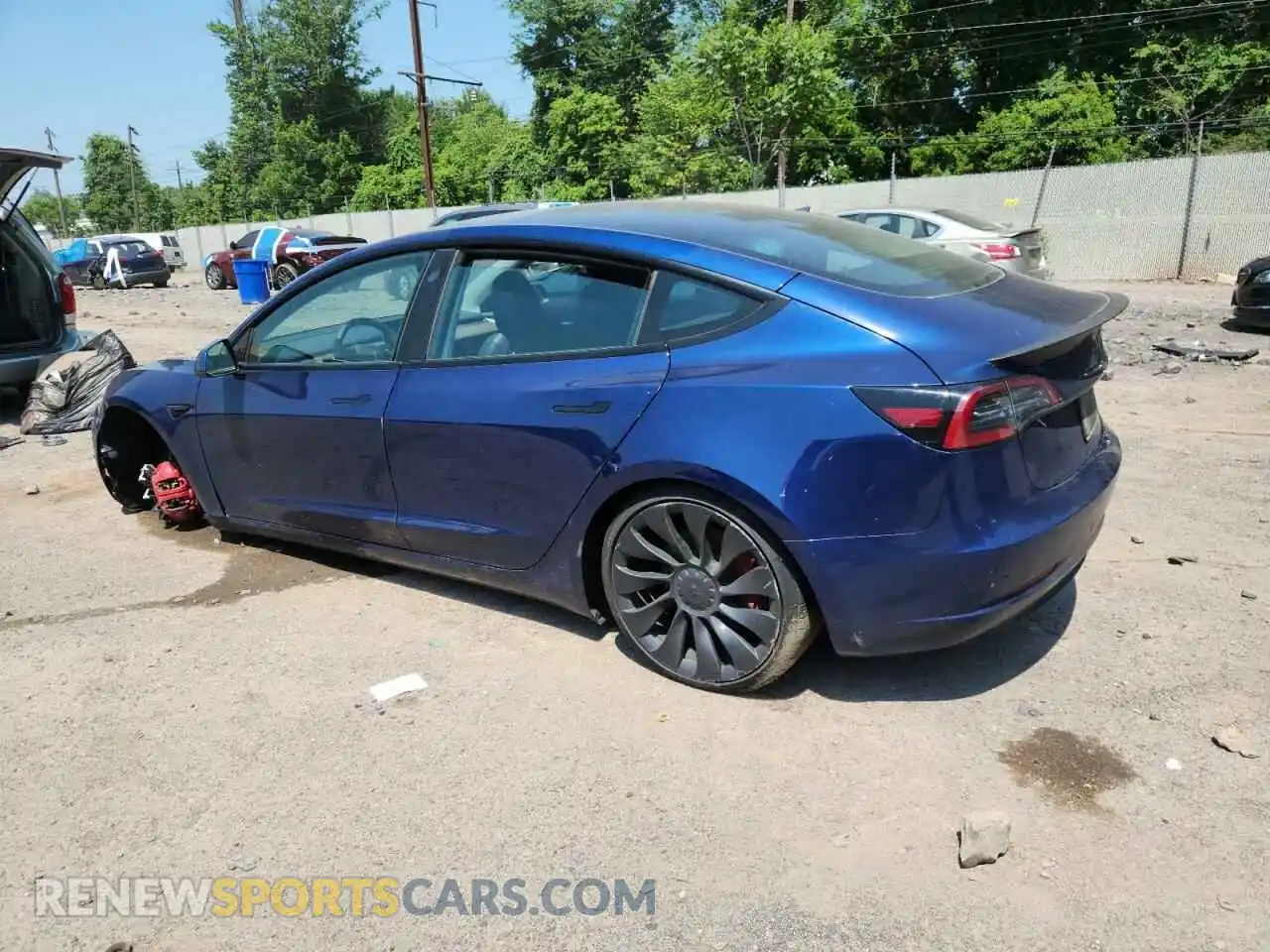2 Photograph of a damaged car 5YJ3E1EC5PF584558 TESLA MODEL 3 2023